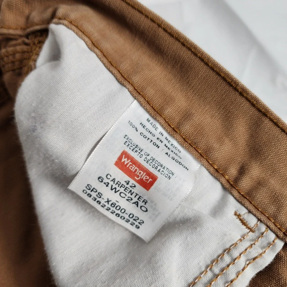 Wrangler Mens‎ Carpenter Shorts Brown Size 42 100% Cotton